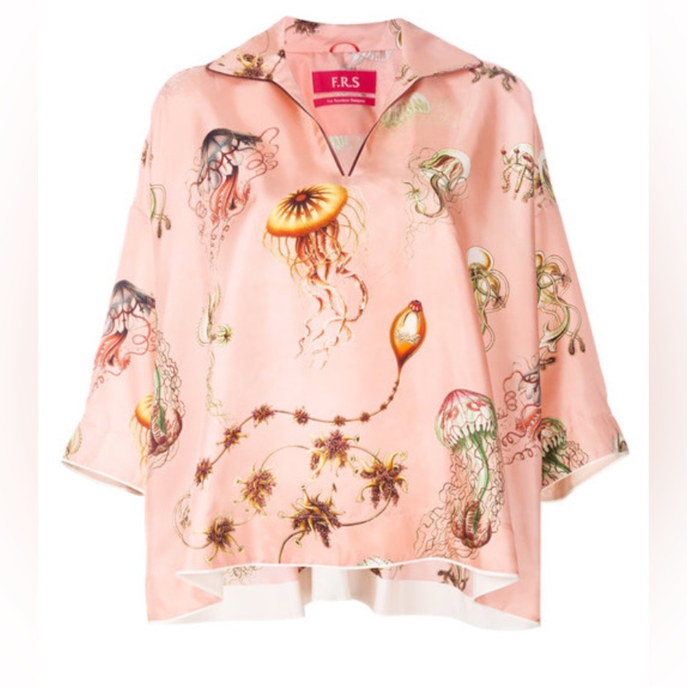 F.R.S. For Restless Sleepers 100% Silk Jellyfish Top